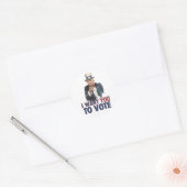 Walz - Ik wil dat je stemt Ronde Sticker (Envelop)