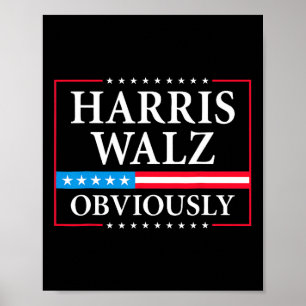 Walz uiteraard President Kamala Harris Waltz Elect Poster
