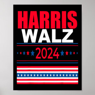 WAlzheimer 2024 Kamala en Tim President Campaign Poster