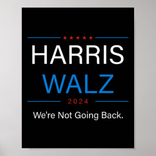 WAlzheimer 2024 Verkiezing Kamala Harris Tim W Wal Poster