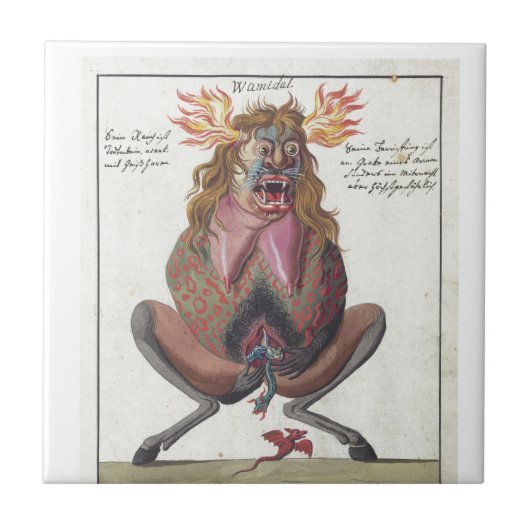 Wamidal demon tegeltje (Voorkant)