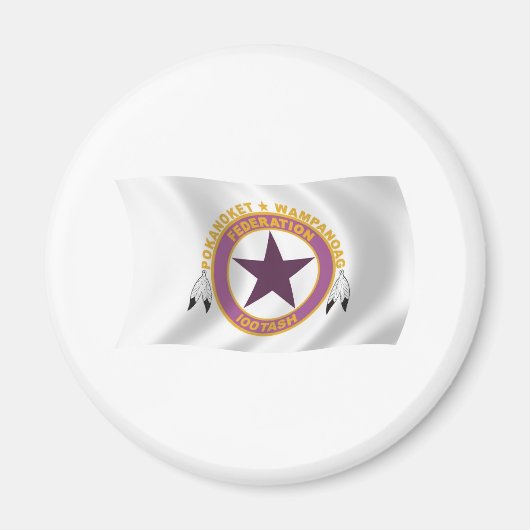 Wampanoag Tribe Flag Magnet Magneet (Voorkant)