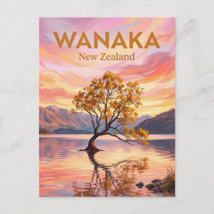 Wanaka Boom Nieuw-Zeeland Briefkaart