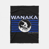 Wanaka New Zealand Snowboarding New Zealander Snow Fleece Deken (Voorkant)