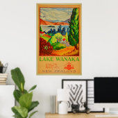  Wanaka Nieuw-Zeelands reizen Poster (Thuiskantoor)
