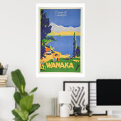  Wanaka Nieuw-Zeelandse reisposter Poster (Thuiskantoor)