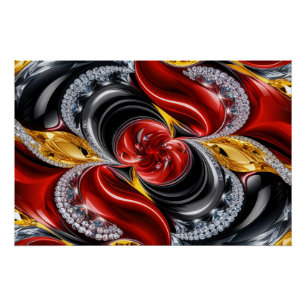 Wand poster met Duitse kleuren Design Perfect Poster