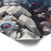 Wand poster met Noorse kleuren Design Perfect Poster (Hoek)