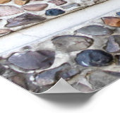 Wand van betonkegel poster (Hoek)