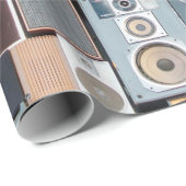 Wand van luidsprekers cadeaupapier (Rol Hoek)