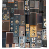 Wand van luidsprekers douchegordijn (Voorkant)