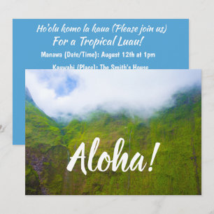 Wand van tranen, Mount Waialeale, Kauai, Hawaii Kaart