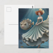 Wanda en een kogelvis briefkaart (Voorkant / Achterkant)