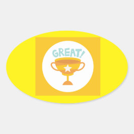 Wandaccenten & Behandelingen > Wandstickers & Stic Ovale Sticker