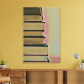 Wandafdekplaten lezen canvas afdruk (Insitu (Woonkamer))