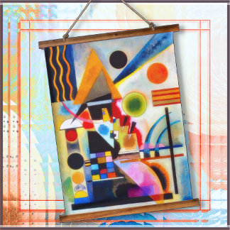 WANDBEKLEDING - ''Swinging'' - Kandinsky Hangend Wandkleed
