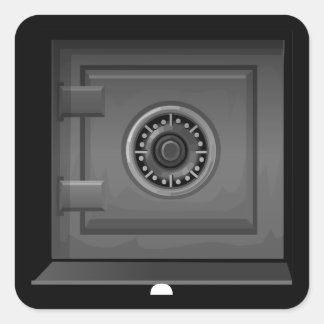 Wandbekleding van tasmeubelen vierkante sticker