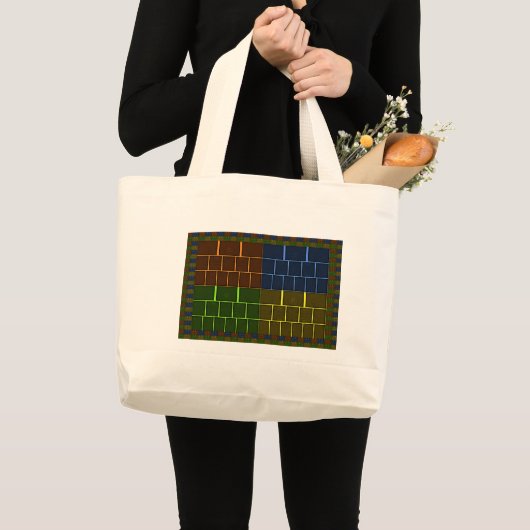wandcanvas grote tote bag (Voorkant (product))