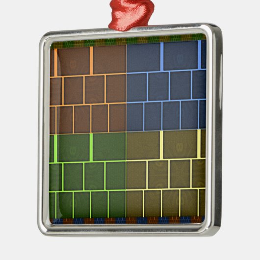 wandcanvas metalen ornament (Links)