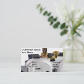 wandcontactdoos visitekaartje (Staand voorkant)