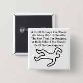 Wandel door Bossen Button (Voorkant /achterkant)