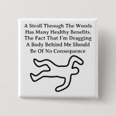 Wandel door Bossen Button (Voorkant)