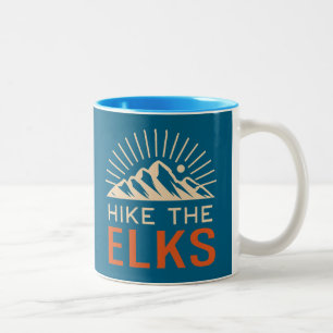 Wandel door de Elk Mountains Sunburst Tweekleurige Koffiemok