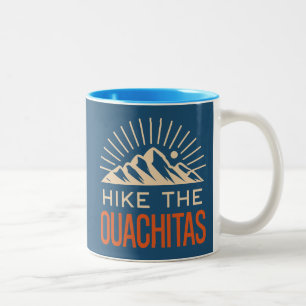 Wandel door de Ouachita Mountains Arkansas Sunburs Tweekleurige Koffiemok