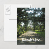 Wandel in het park herinneringskaart briefkaart (Voorkant / Achterkant)