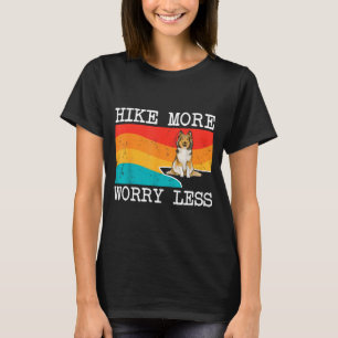 Wandel meer, maak je minder zorgen shetland sheepd t-shirt