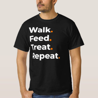 Wandel Voer Beloon Herhaal Hond Liefhebber Design T-shirt
