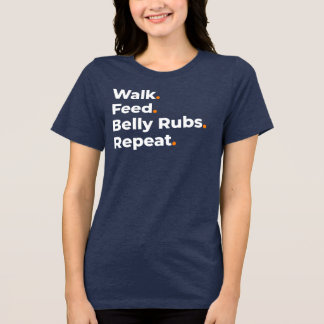 Wandel Voer Buikwrijven Herhaal Ontwerp voor Honde Tri-Blend Shirt