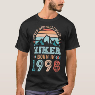 Wandelaar geboren in 1998 30e verjaardag Wandelen T-shirt