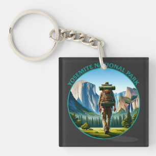 Wandelaar in Yosemite National Park Sleutelhanger