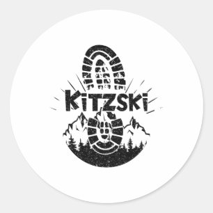 Wandelaar Kitzski Tirol Oostenrijk Vakantie Ronde Sticker