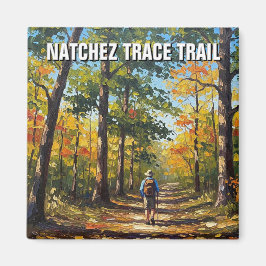 Wandelaar op Natchez Trace Trail Magneet