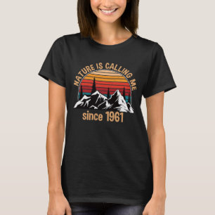 Wandelaar Verjaardag 1961 Grappig cadeau T-shirt