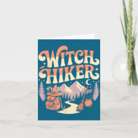 Wandelaar Wandelende Heks Halloween Retro Vintage