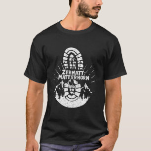 Wandelaar Zermatt-problemhorn Zwitserland Wandelva T-shirt