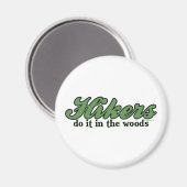 Wandelaars doen het in de Bossen Magneet (Voorkant / Achterkant)