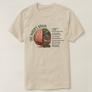 Wandelaarsbrein grappig t-shirt