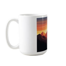 Wandelavontuur Sunset Mountain T-shirt Natuur L