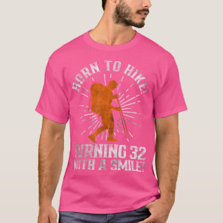 Wandelen 32e verjaardag Tweeëndertig jaar oude ber T-shirt