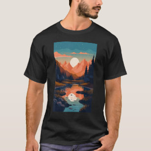 Wandelen buiten bergen t-shirt