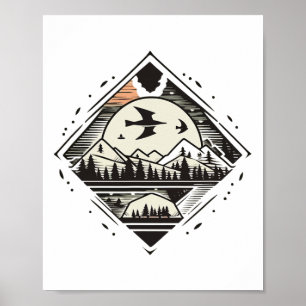 Wandelen Buitenshuis Pad Natuur Wilderness Poster