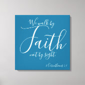 Wandelen door geloof canvas afdruk (Voorkant)