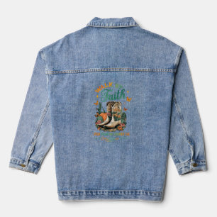 Wandelen door geloof... denim jacket