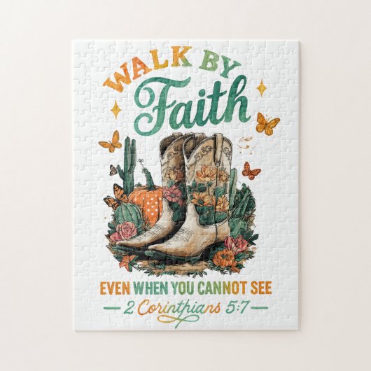 Wandelen door geloof... legpuzzel (Verticaal)