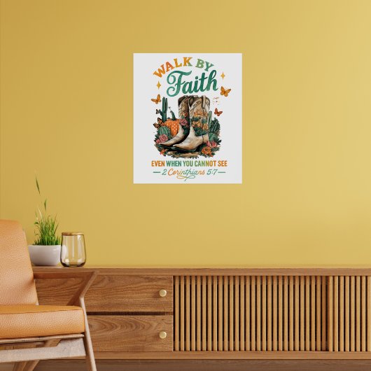 Wandelen door geloof... poster (Woonkamer 2)