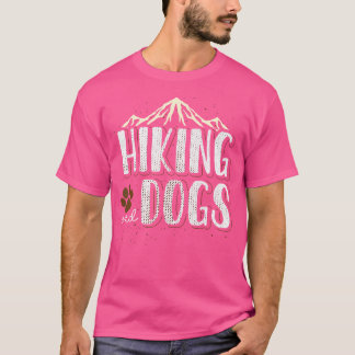 Wandelen en honden Outdoor Mountain Hiker Dog Anim T-shirt